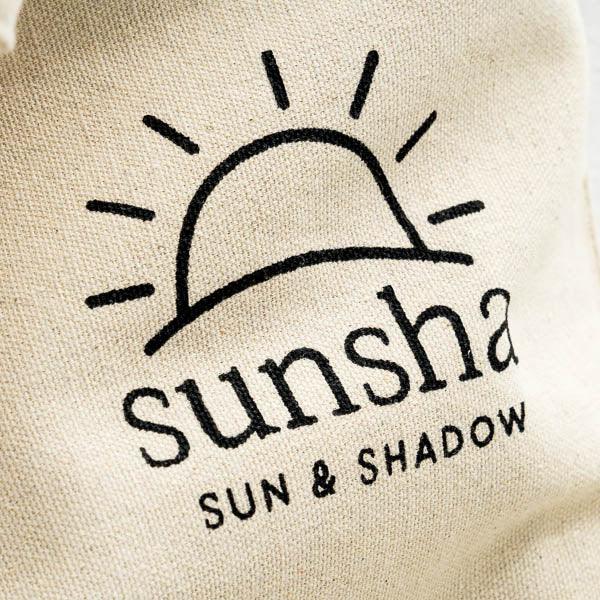 Sunsha Tote Bag brinde gratuito com cada sombra de praia Sunsha