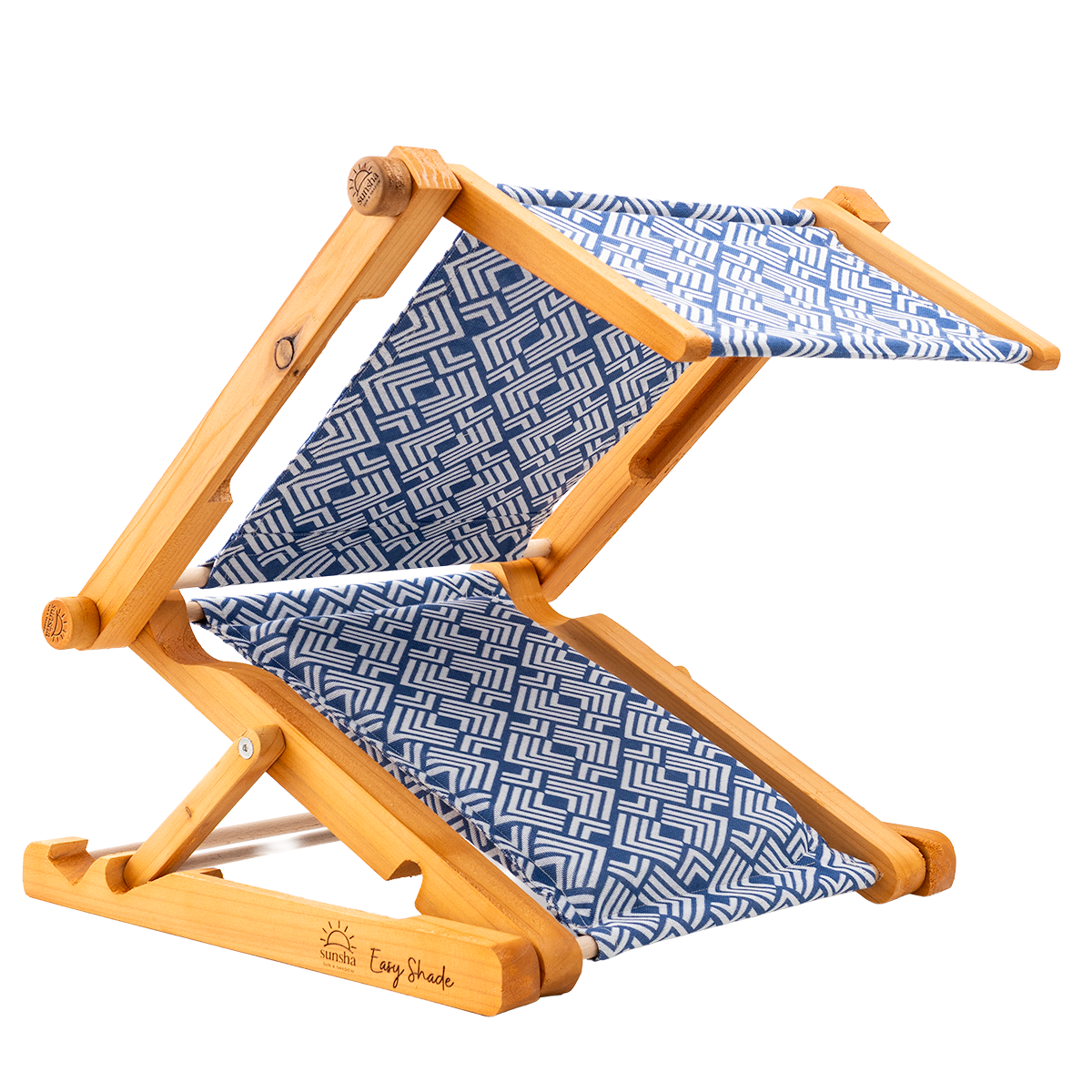 portátil padrão geométrico azul cobalto branco