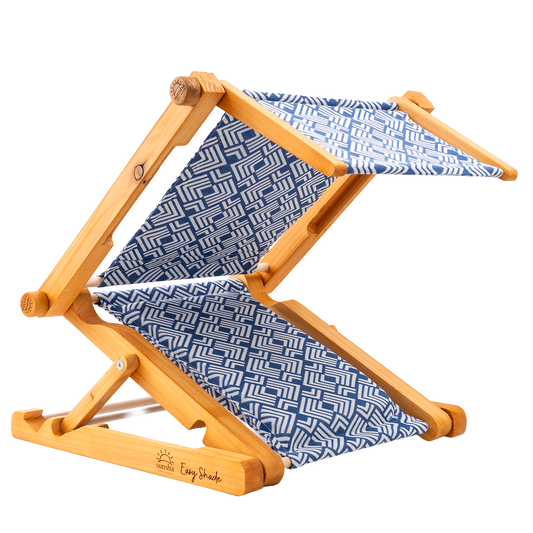 portátil padrão geométrico azul cobalto branco