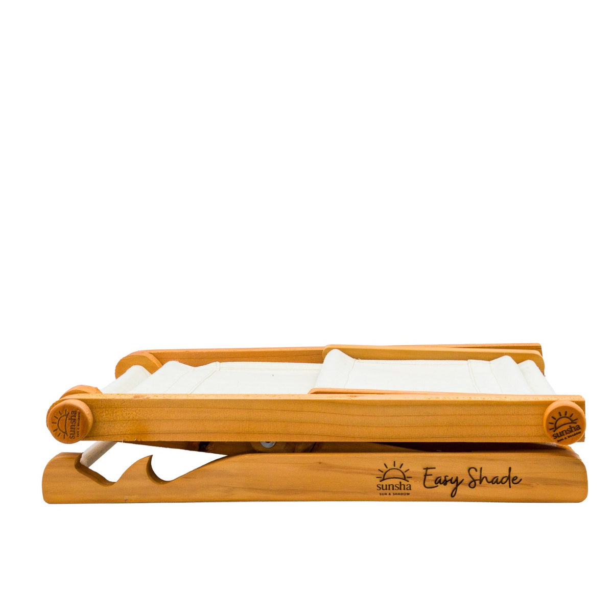 Sunsha Cascais dobrada vista lateral tecido cru natural elegante
